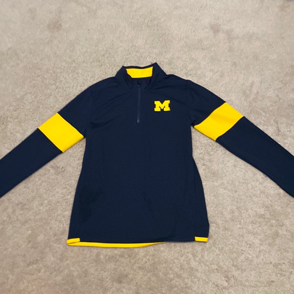 U of M quarter zip long sleeve